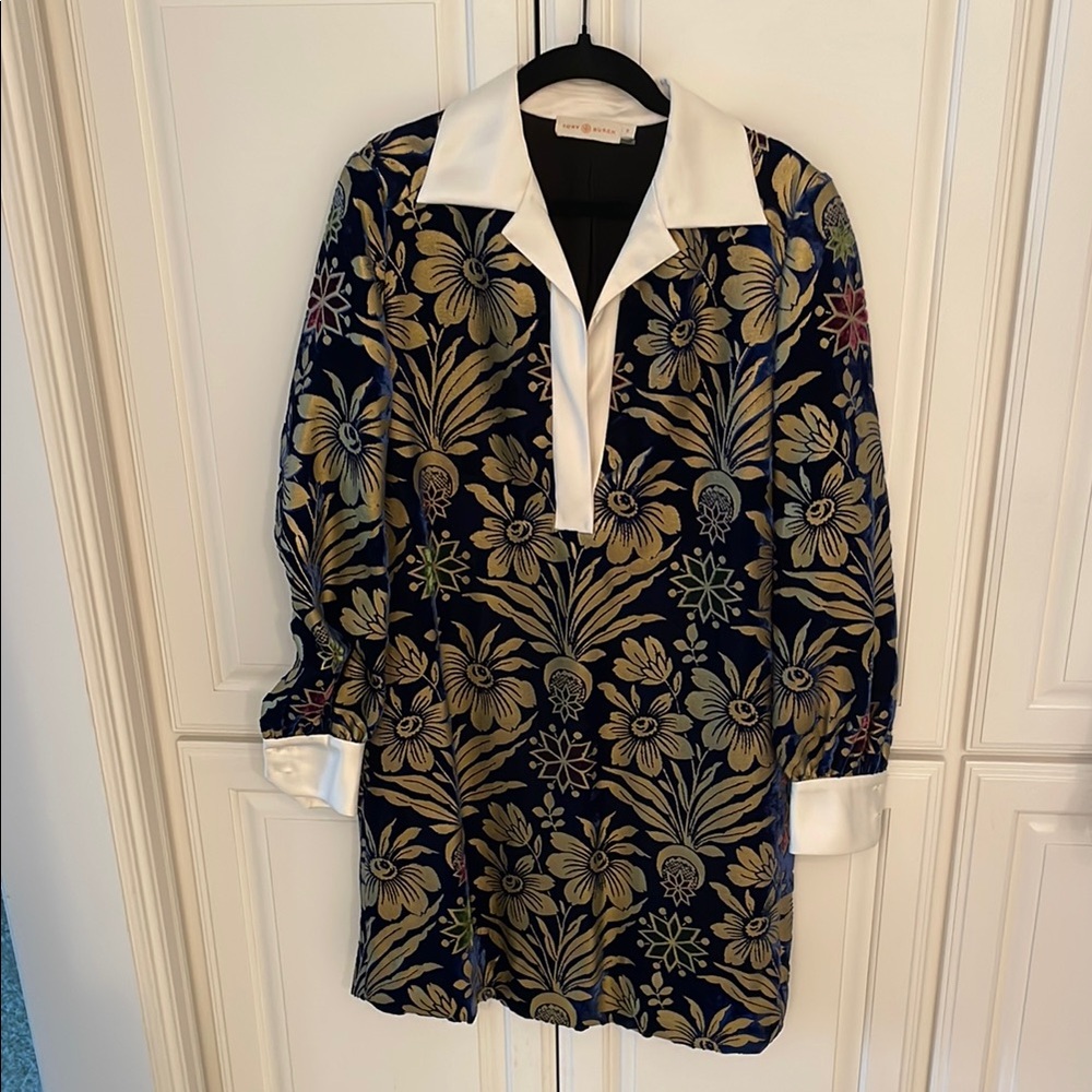 Tory Burch thelma floral print shift tunic dress
